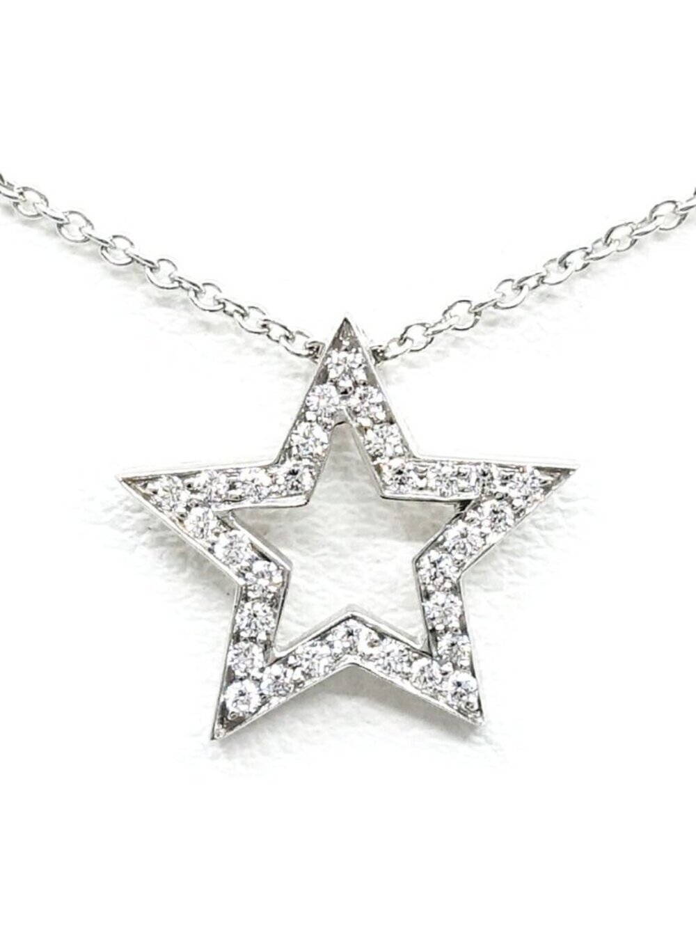 Tiffany & Co Star Diamond Necklace Platinum